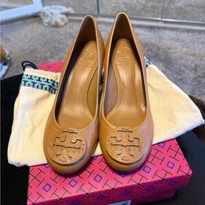 Tory Burch Brown Leather Heels
